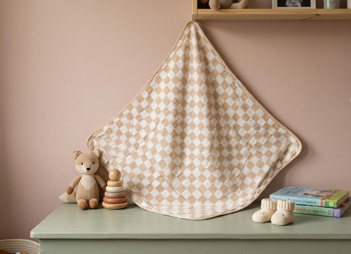 100% cotton towel with cap (4 layer)